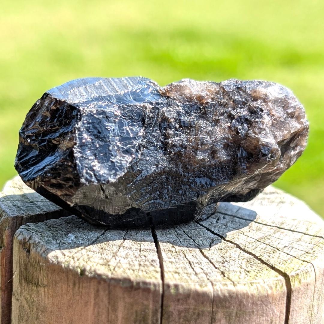 モリオン 原石 山東省産 黒水晶 53g お守り パワーストーン 玄関に置くと吉