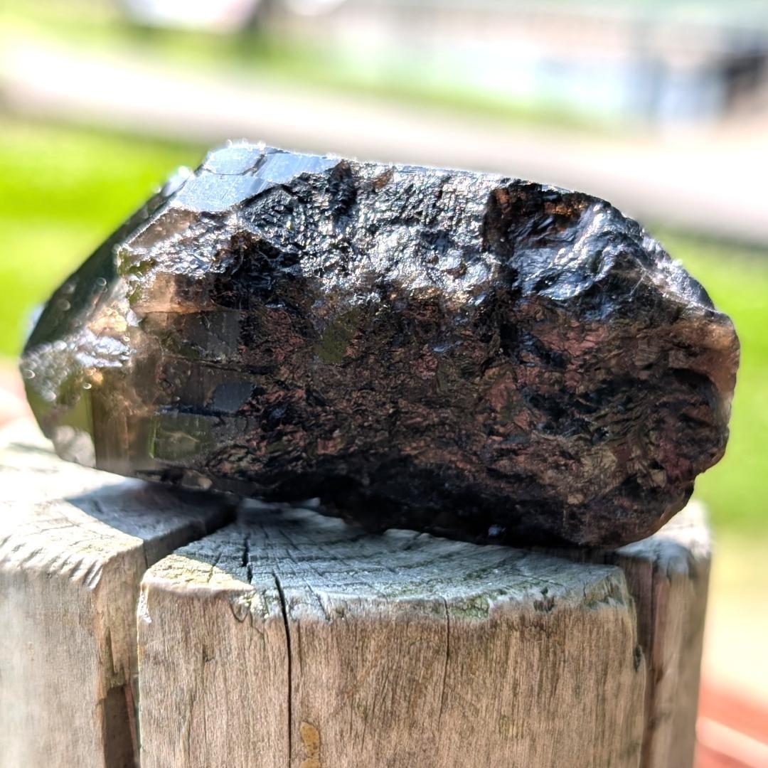 モリオン 原石 山東省産 黒水晶 53g お守り パワーストーン 玄関に置くと吉