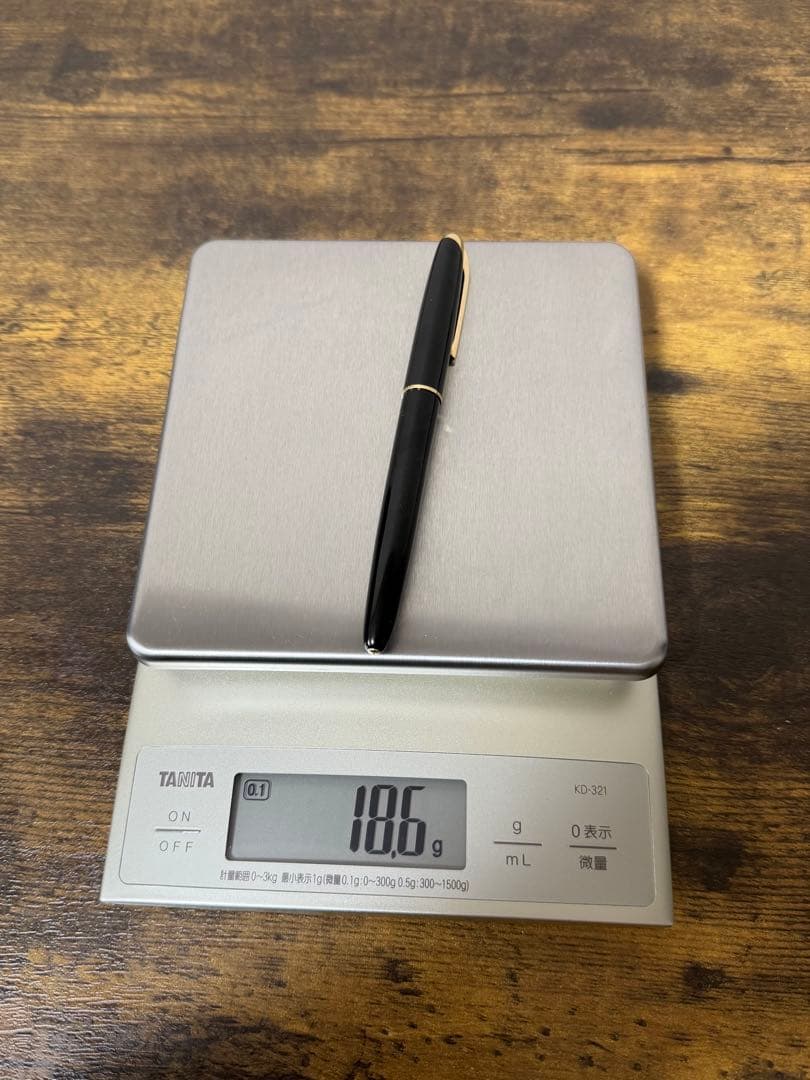 1958年　スーパー500 丸研ぎニブ　14金　M パイロット　万年筆　漆塗