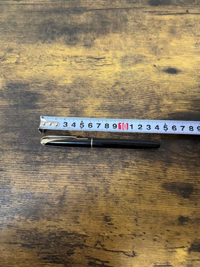 1958年　スーパー500 丸研ぎニブ　14金　M パイロット　万年筆　漆塗