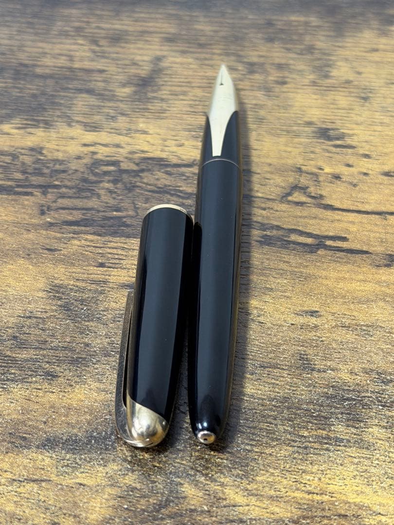 1958年　スーパー500 丸研ぎニブ　14金　M パイロット　万年筆　漆塗