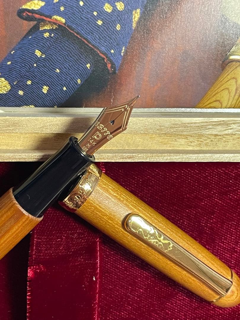 PLATINUM #3776 CENTURY 屋久杉 万年筆 ➕万年筆美文字本