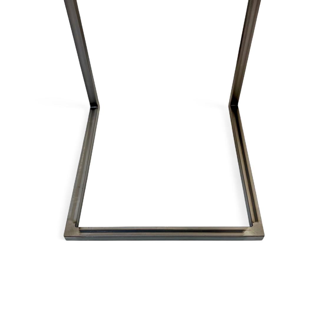 サイドテーブル アイアン 木製 一枚板 コの字 おしゃれ ベッド 50cm 北欧