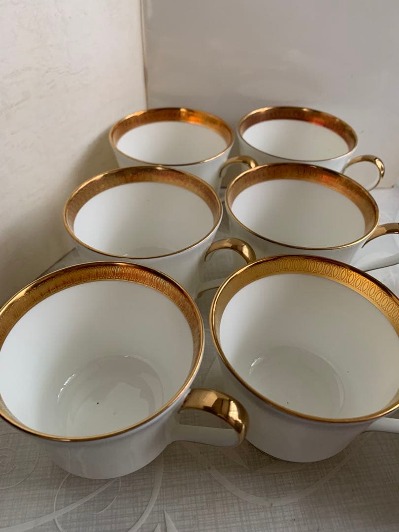 ボーンチャイナ　MIKASA カップ　フルーツ皿　6客セット　新品未使用　レア