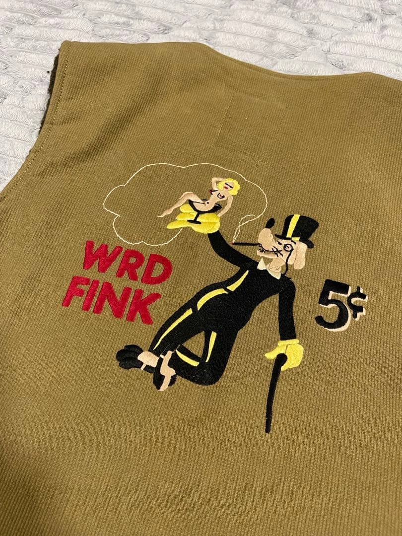 WEIRDO WRD FINK ジャーマンコード生地　デッキベスト　F23