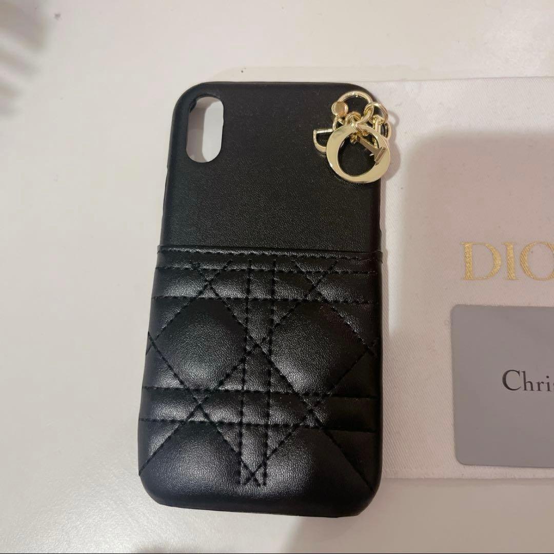 未使用 LadyDior iPhone X XS カナージュ パテント 廃盤