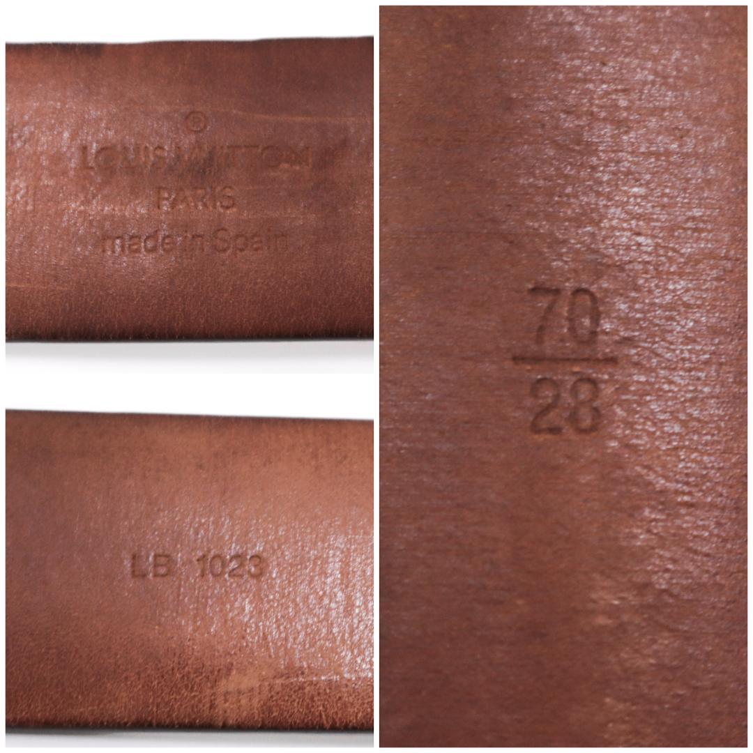 美品 ルイヴィトン ダミエ ベルト 70cm±5 3cm幅　 919