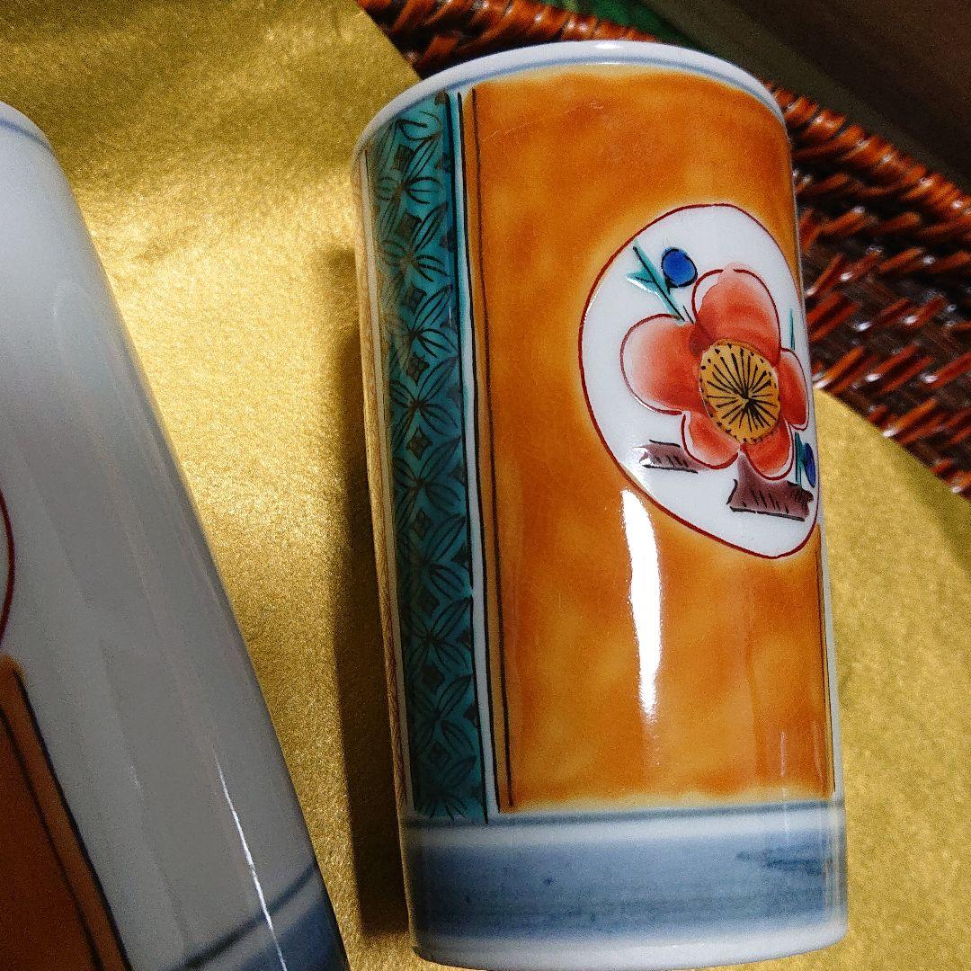 九谷焼 浅蔵五十吉 宴ノ噐 湯呑 五客 共箱入