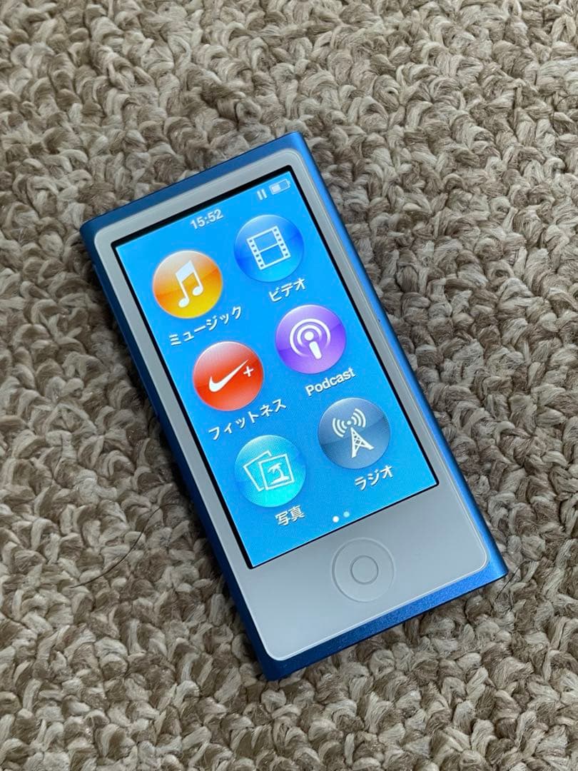 ☆美品 動作確認済 iPod nano 第7世代 ブルー 2015年モデル