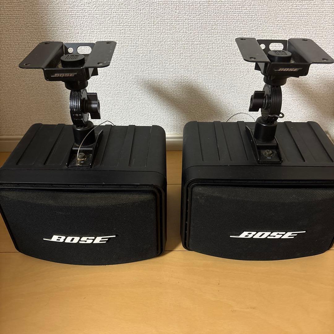 『連番』BOSE 111ADスピーカー 2個セット BOSEロゴ入金具付き