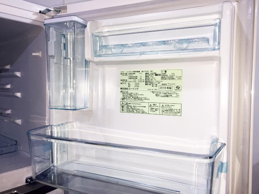美品 中古★U-ING 123L 冷蔵庫【UR-F123K】ER7L