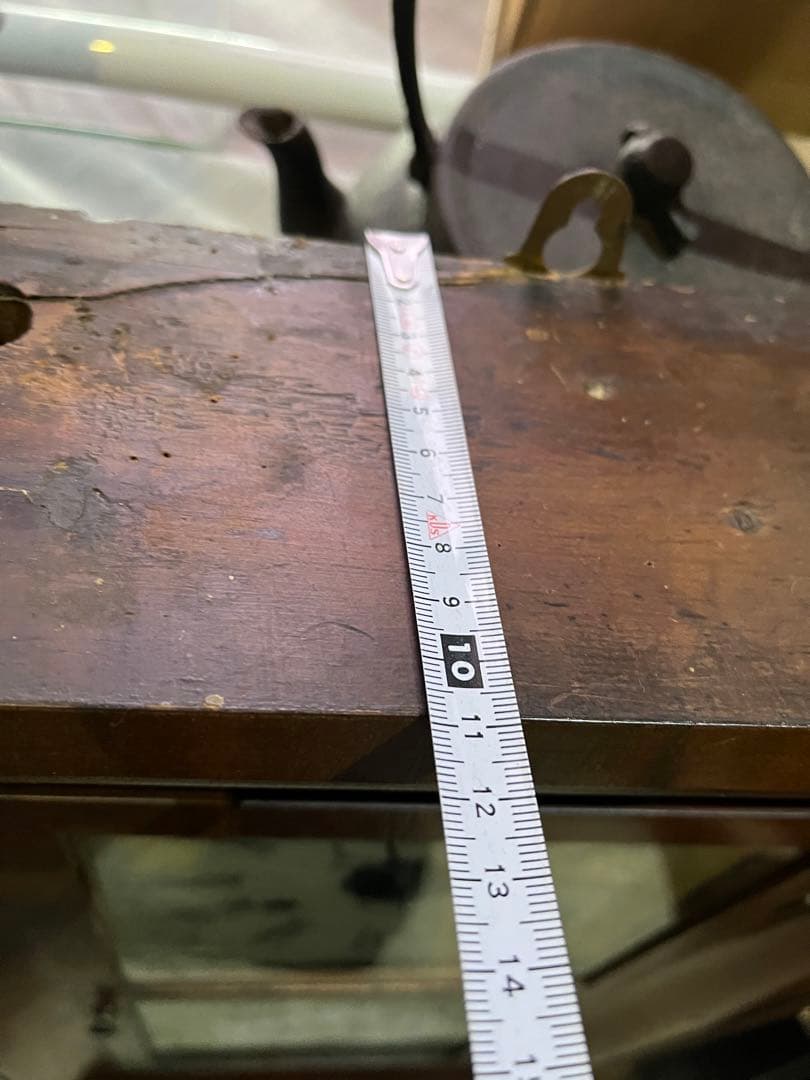 分銅式掛け時計、アンティーク振り子時計、アメリカ最古な時計、分銅式ゼンマイ時計