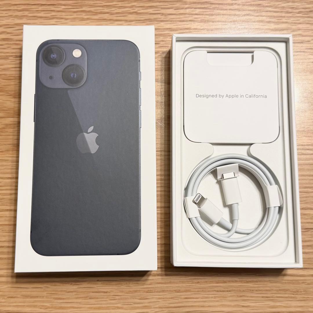 【美品】iPhone13mini 256GB ミッドナイト Apple純正ケース