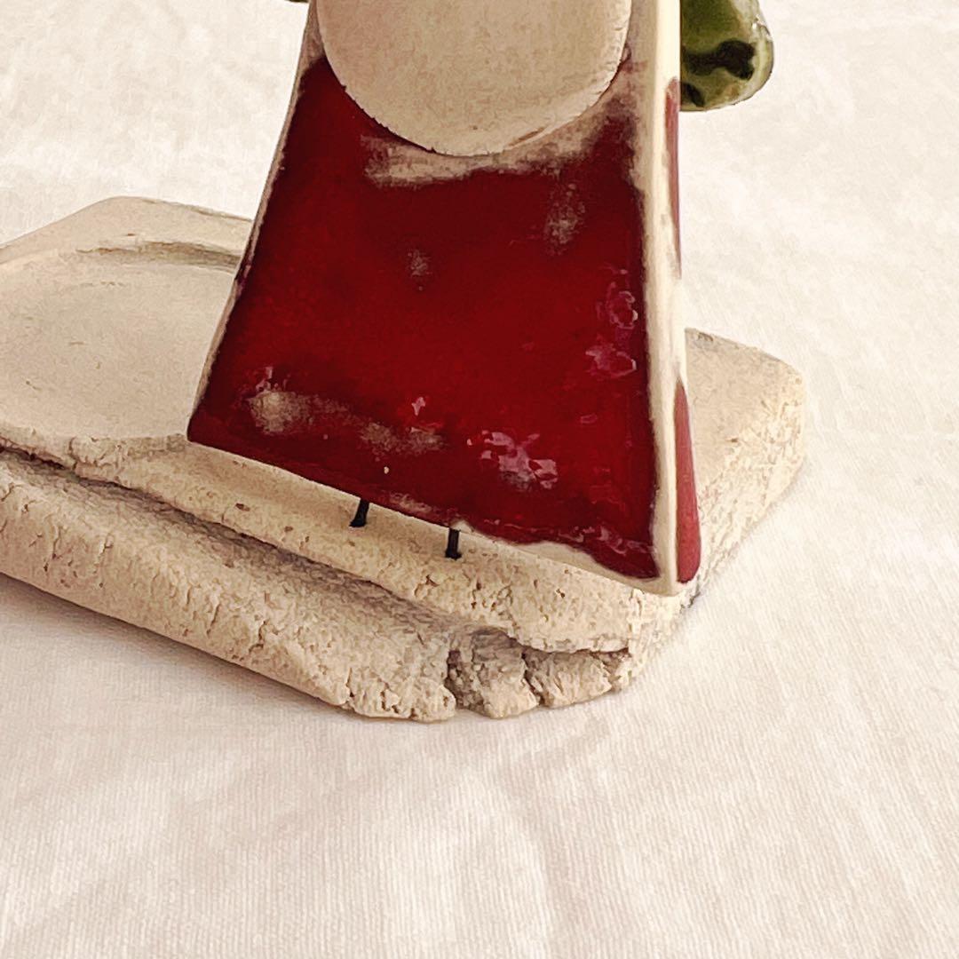 スロバキア　ツリーとサンタのキャンドルホルダー