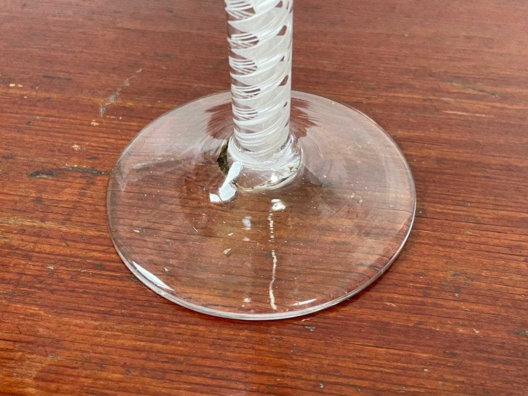 エアーツイストステムグラス オペークツイスト ツイストステム　ゴブレット　骨董