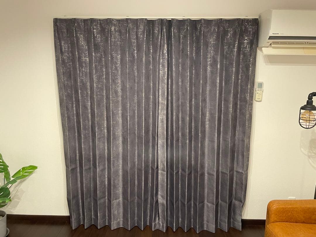 【レアなインダストリアルデザイン‼︎】ニトリカーテン100cm×200cm ×4