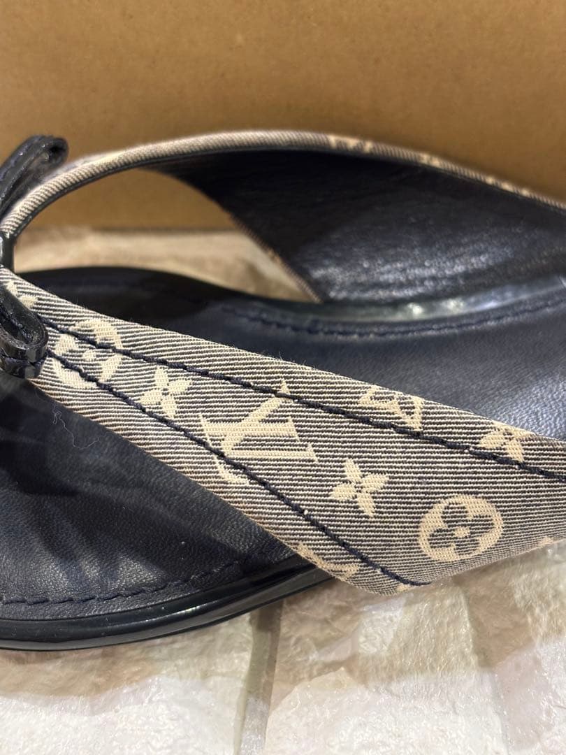#Louis Vuitton レディースレザー#トングサンダル モノグラム#36