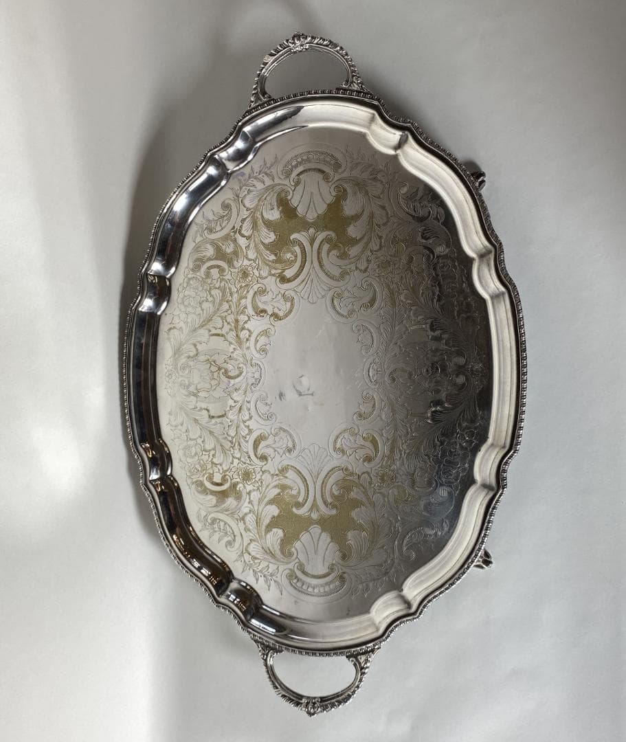 イギリス アンティーク Silver Tray