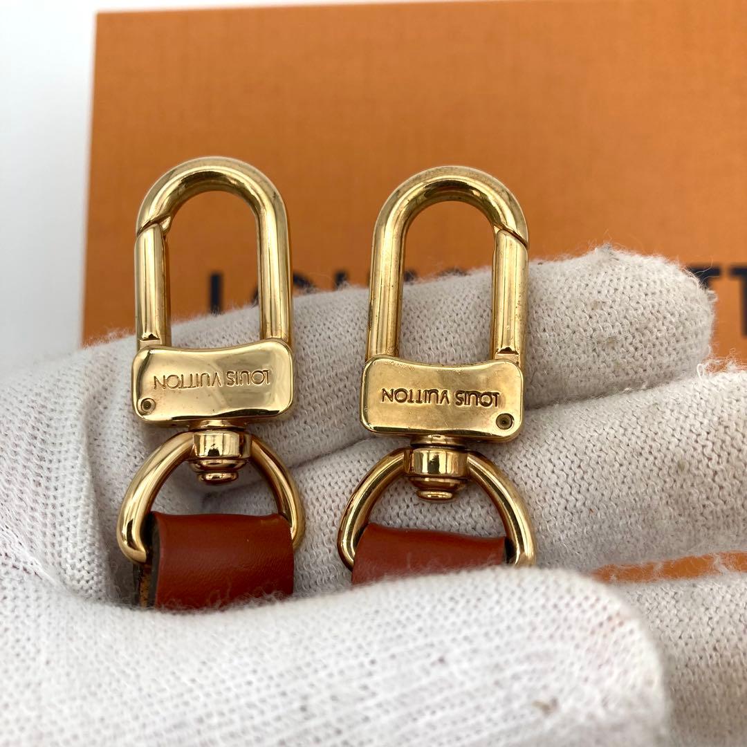 美品 ルイヴィトン ショルダーストラップ ベルト 肩紐 エピ レザー 赤茶 本革