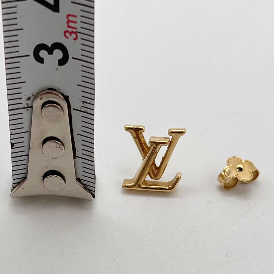 ルイヴィトン ピアス・LV アイコニック 片耳 LVイニシャル GPゴールド