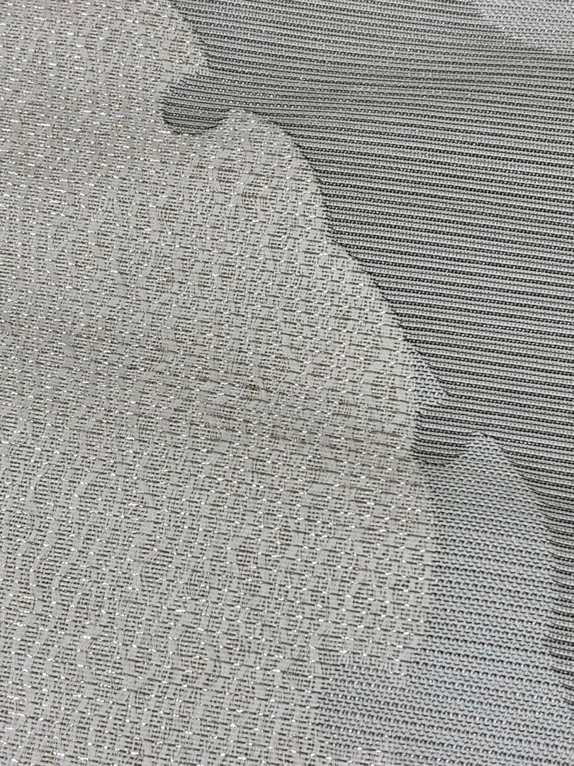 粋でモダンな装い！西陣全通名古屋帯 綿芯本仕立ガード加工済　雪輪文 簡易包装