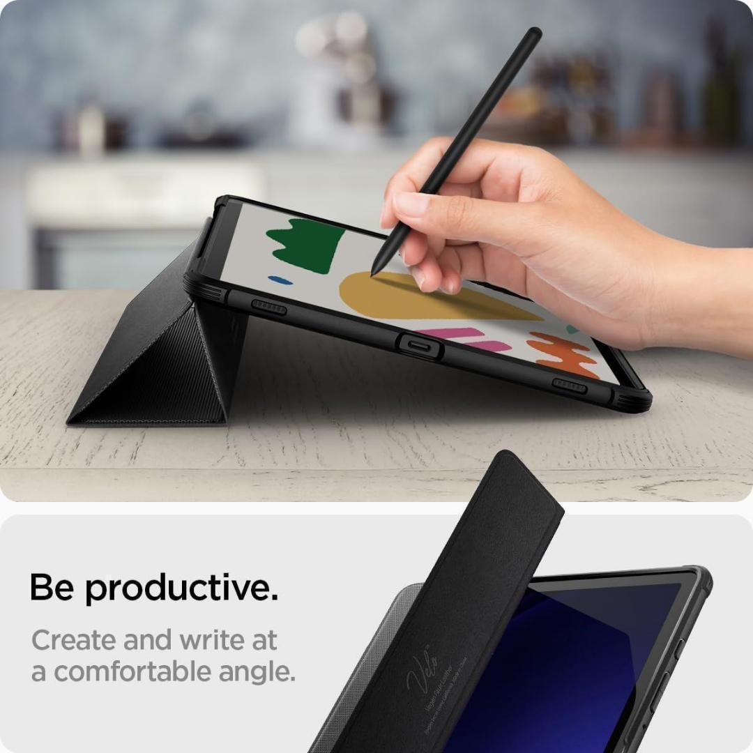 Spigen Galaxy Tab S9 ケース カバー 衝撃吸収 耐衝撃 スタ