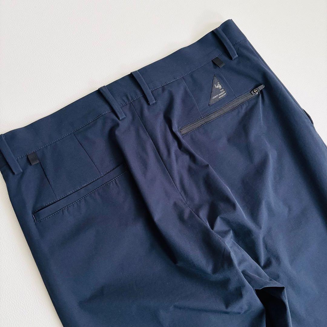 2679【美品】TFW49 セットアップスーツ ストレッチ素材 ネイビー 日本製