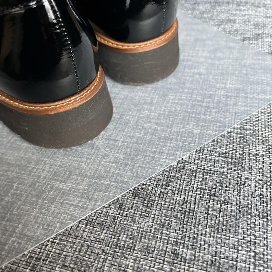 アルテミスバイダイアナ 厚底 エナメル タッセルローファー 黒 ブラック 美品