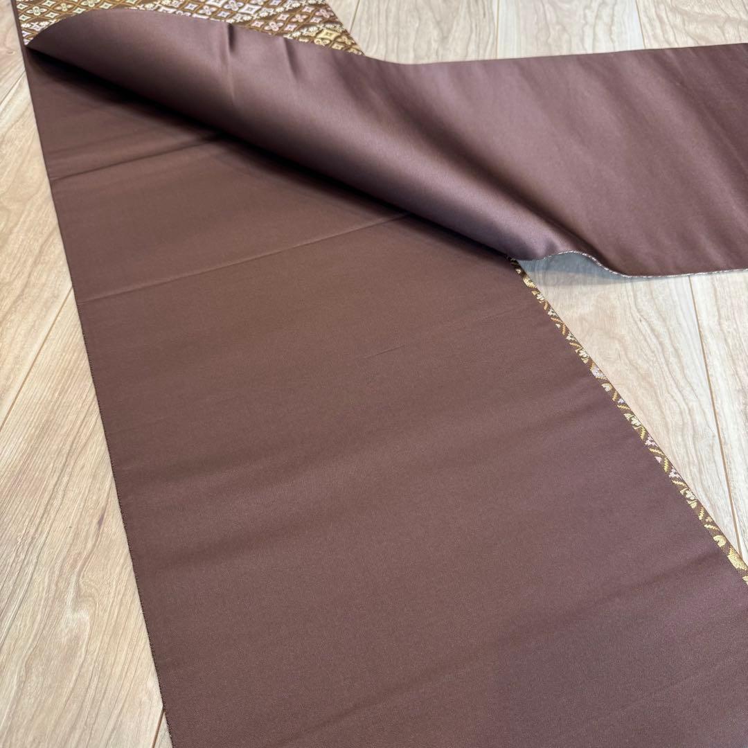 超美品　西陣織 箔屋清兵衛 六通柄　袋帯 正絹 逸品　正絹　現代　着物　455