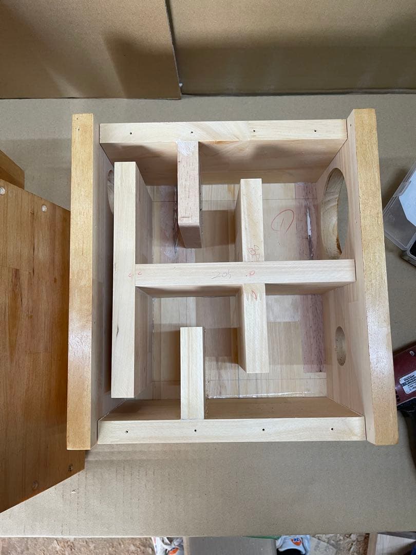 wooden5バスレフバックロード　自作スピーカー