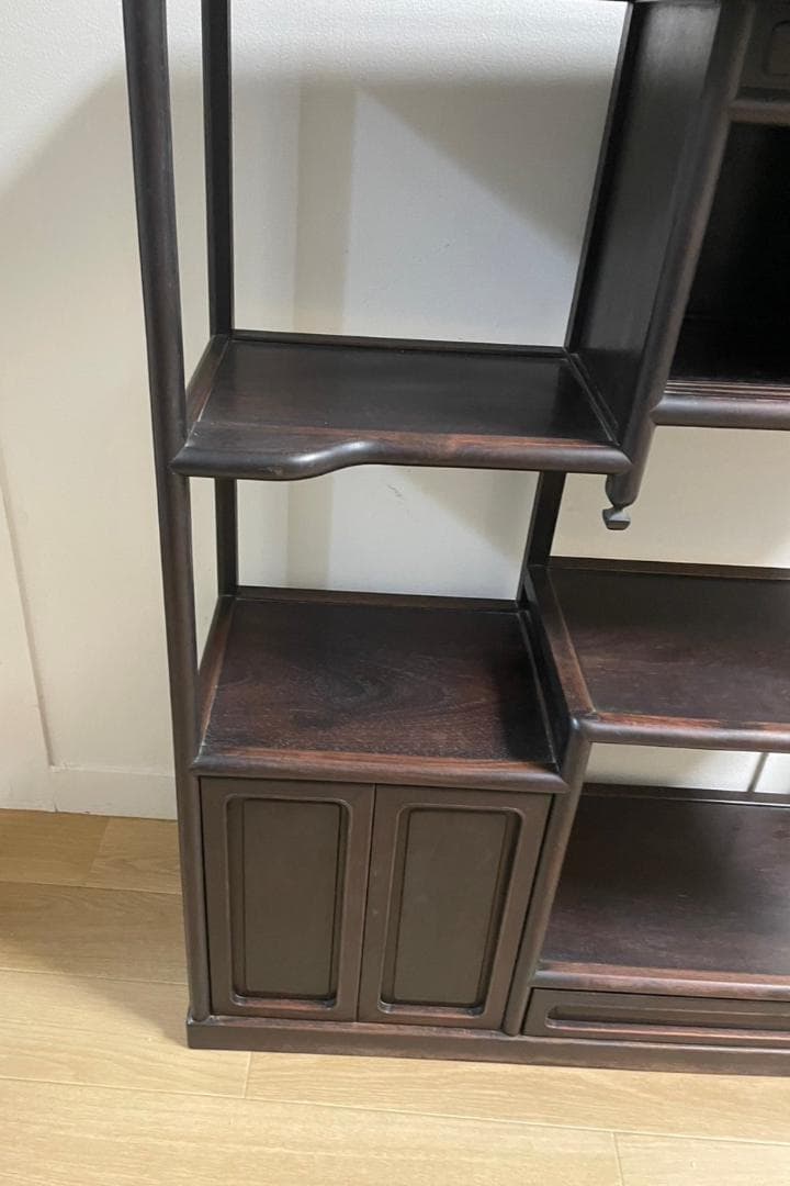 古い家具 茶棚 91㎝ 飾り棚 盆栽棚 香炉棚 煎茶道具 唐木