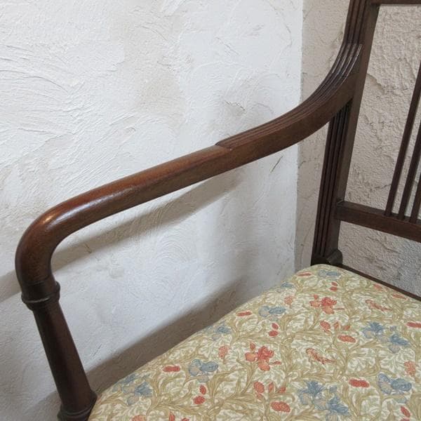 イギリス アンティーク 家具 アームチェア ダイニングチェア 椅子 4219e