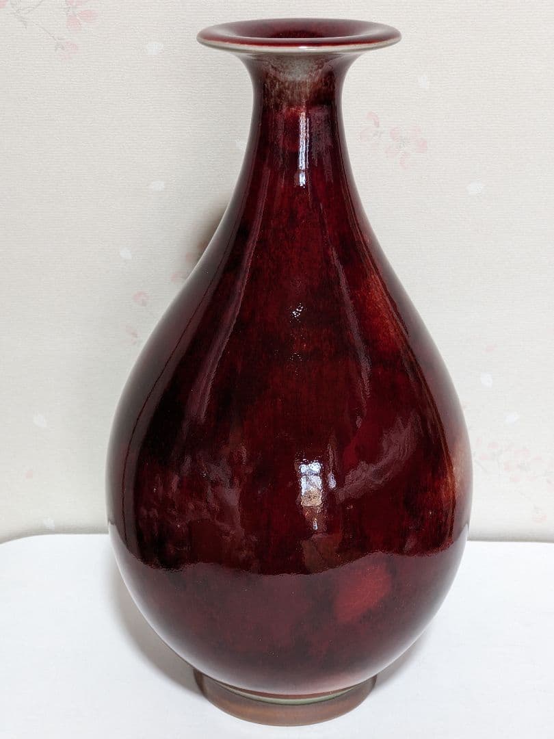 ♦中国陶磁 孔家鈞窯 花瓶 河南省 現代の鈞窯を代表する名門ブランド 美術品