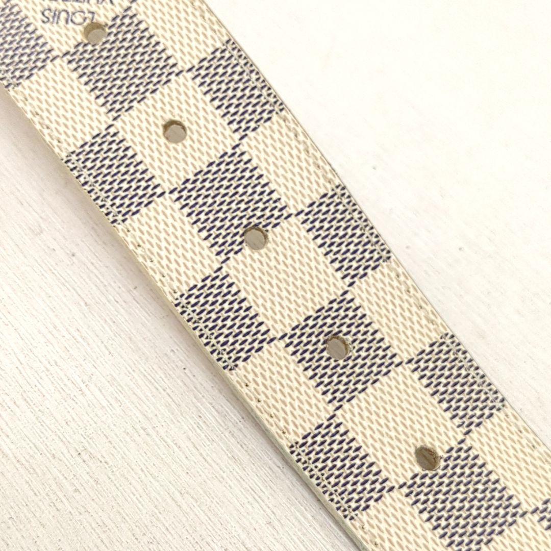 ルイヴィトン サンチュール LVイニシャル ベルト ダミエアーズ ホワイト