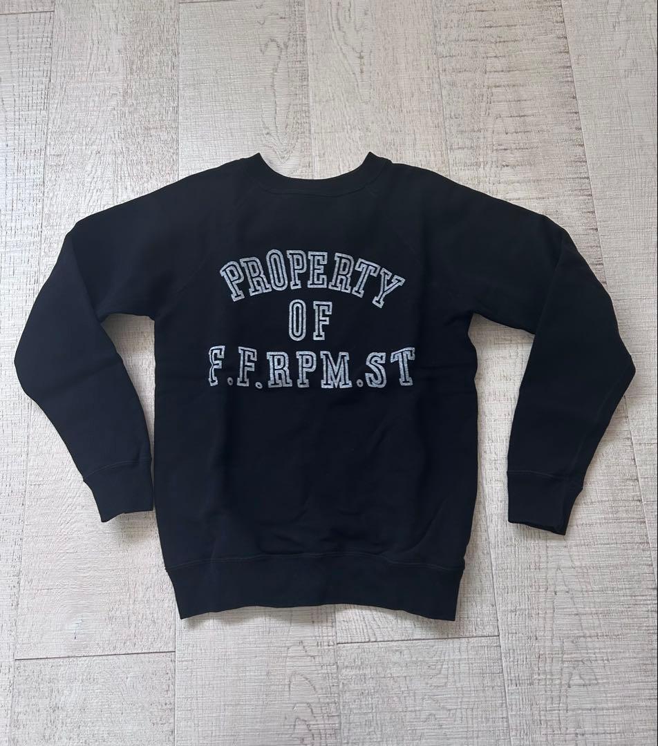 45R 美品！プロパティロゴプリント裏毛の908スウェット 1 黒