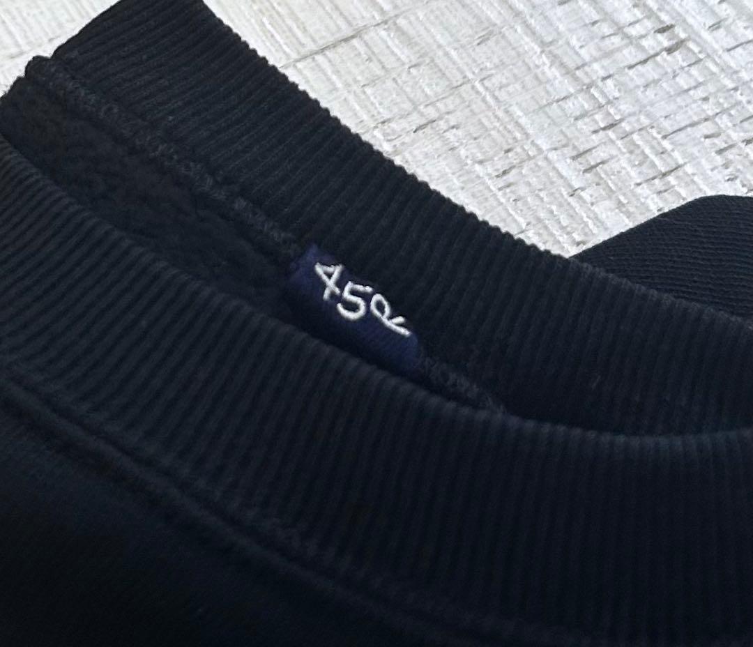 45R 美品！プロパティロゴプリント裏毛の908スウェット 1 黒