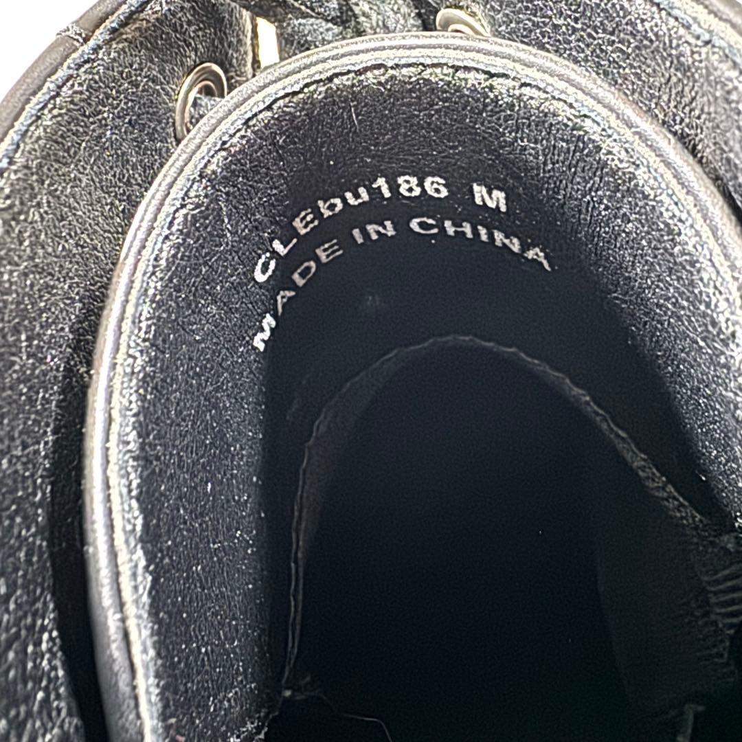 【美品】CLEL ハイソール デザイン ヒールブーツ 黒 M 完売品