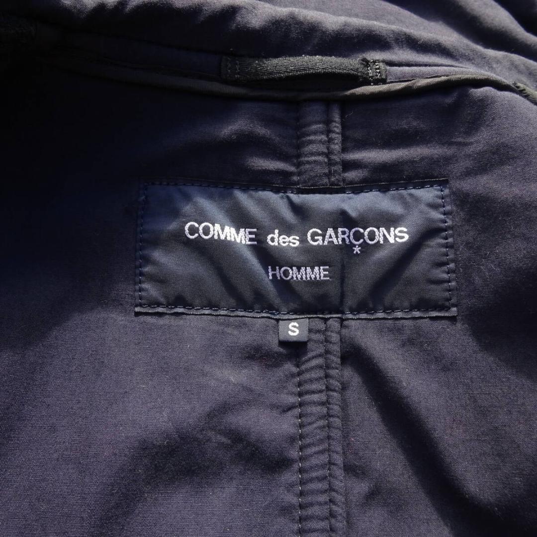 希少　コムデギャルソンオム　プリント切り替えパイピングロゴ ダッフルコート S