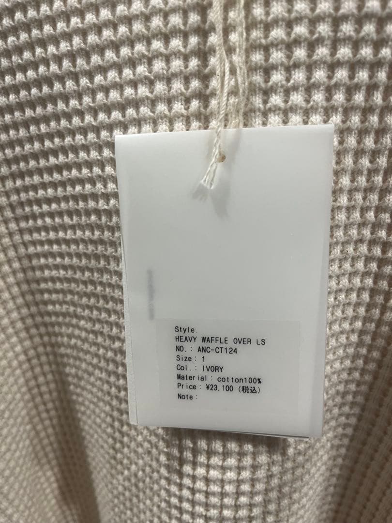 ANCELLM (アンセルム) HEAVY WAFFLE OVER LS