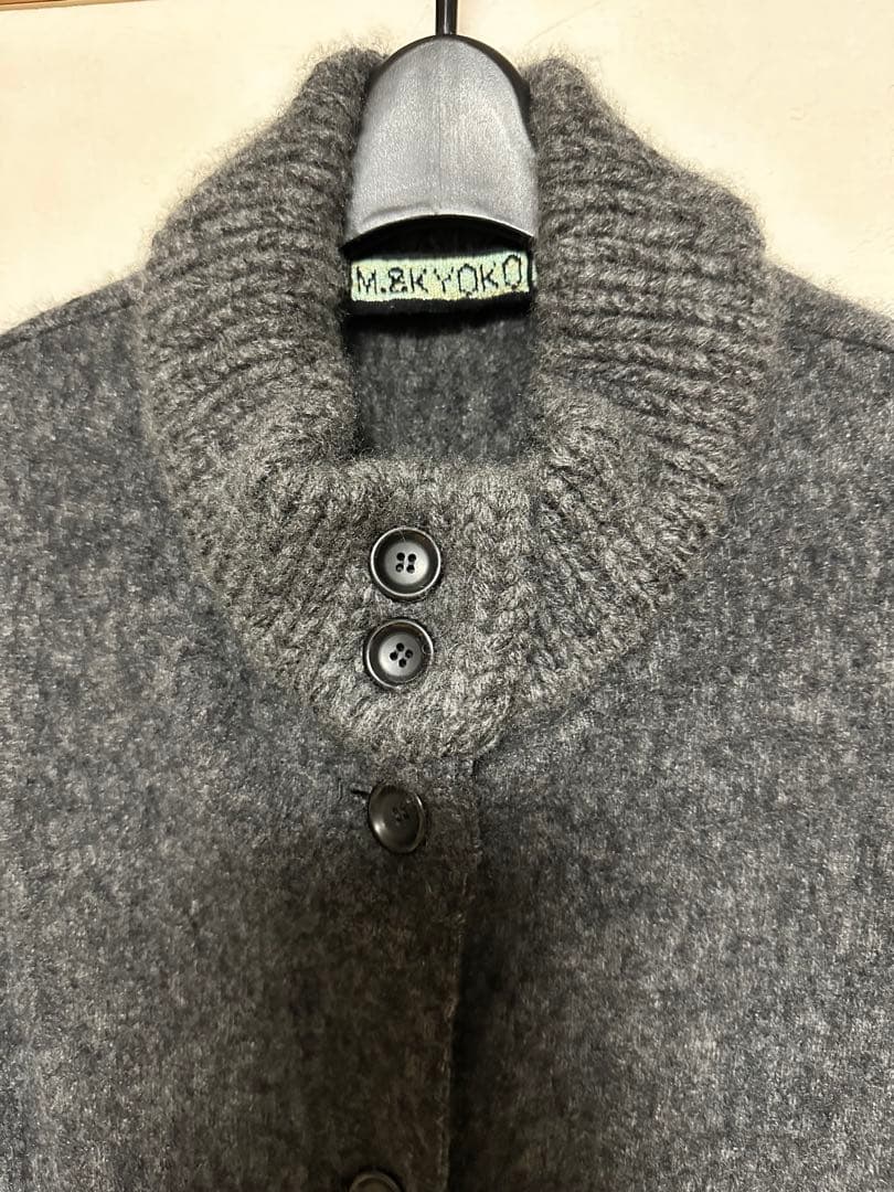 M&KYOKO カシミヤウール ニットコート