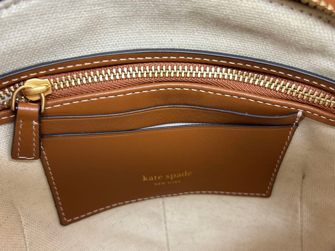 kate spade イエロー レモンドロップ　かごバッグ