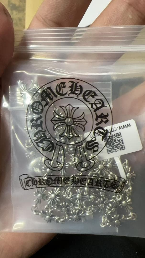 CHROME HEARTS クロスフラワー フルチェーン ネックレス シルバー