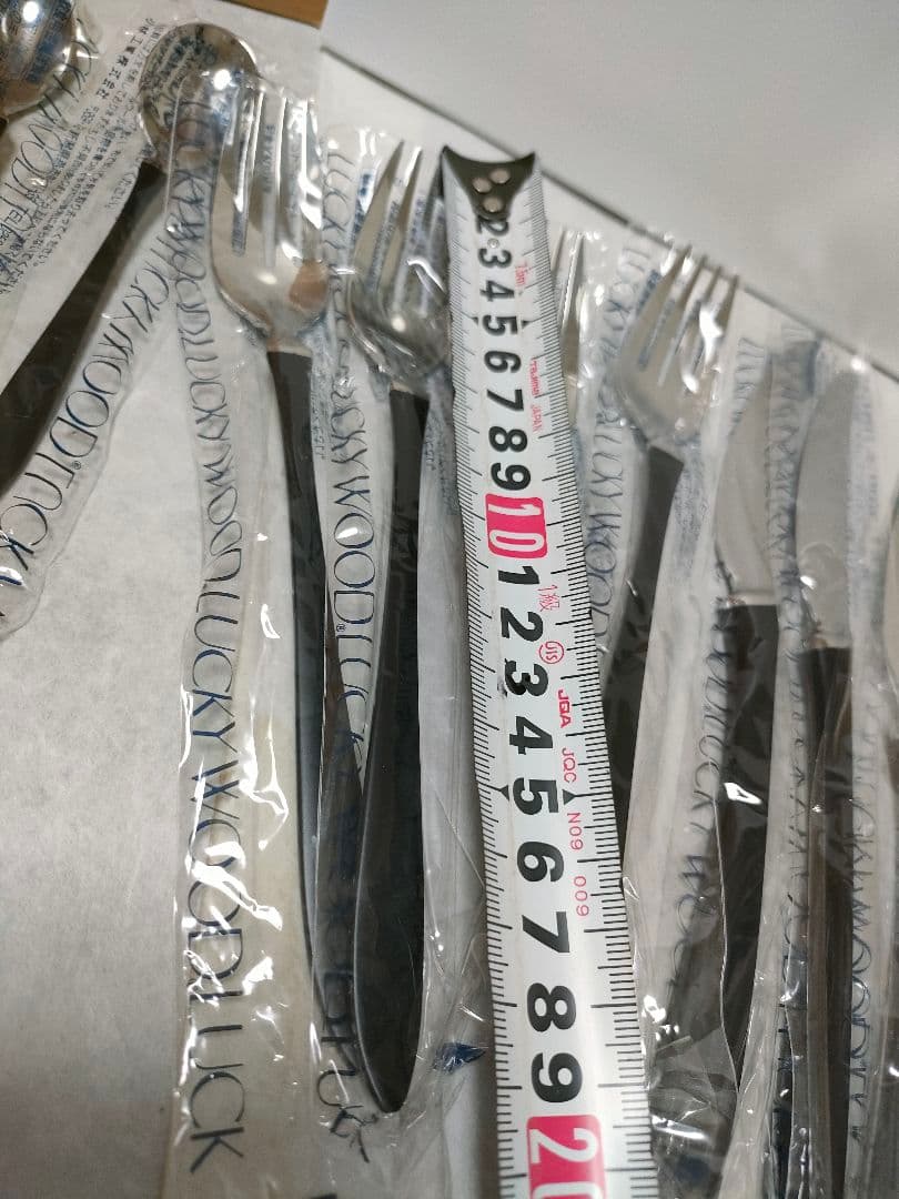 ふうちゃん新品、未使用品　ラッキーウッドカトラリー　リモア 　２０本セット