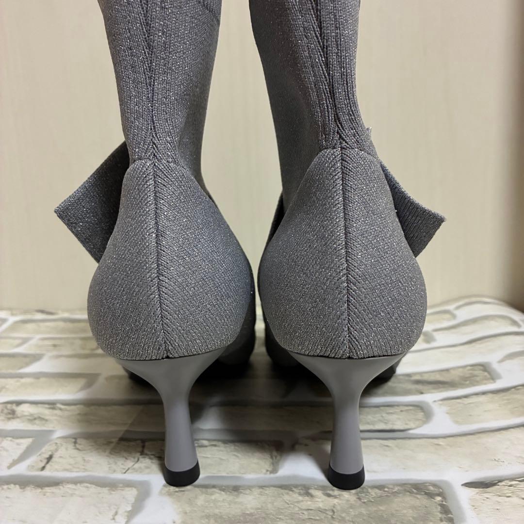 VIVAIA ポインテッドトゥ 撥水加工 アンクル ヒールブーツ38 サイズ