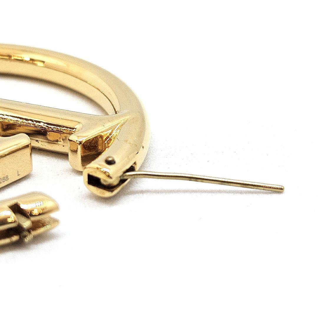 ルイ ヴィトン ルイーズ LVサークル フープ ピアス ゴールドカラー 片耳