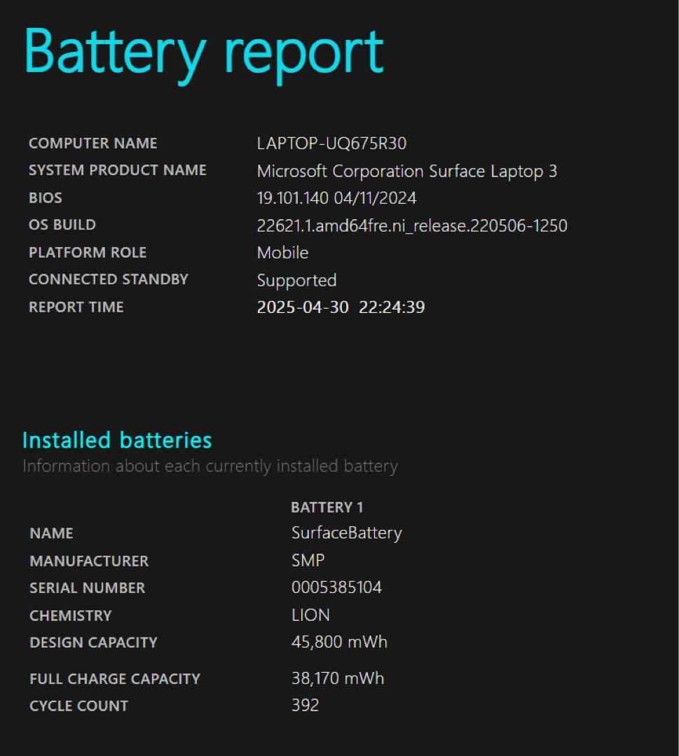 Surface Laptop3 13.5 i7/16GB/256GB AC付き