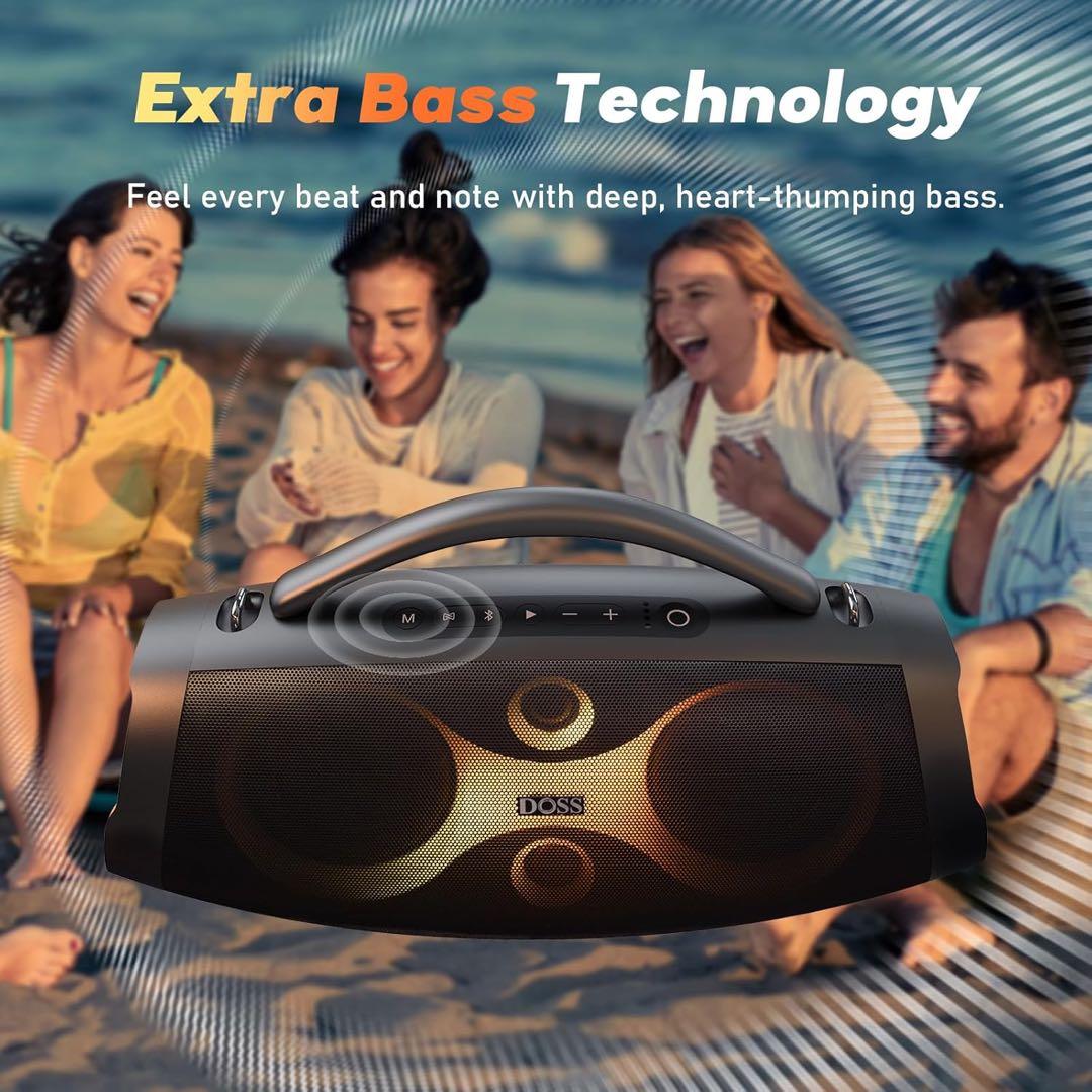 bluetoothスピーカー ワイヤレス 120Ｗ IPX6 RGBライト搭載