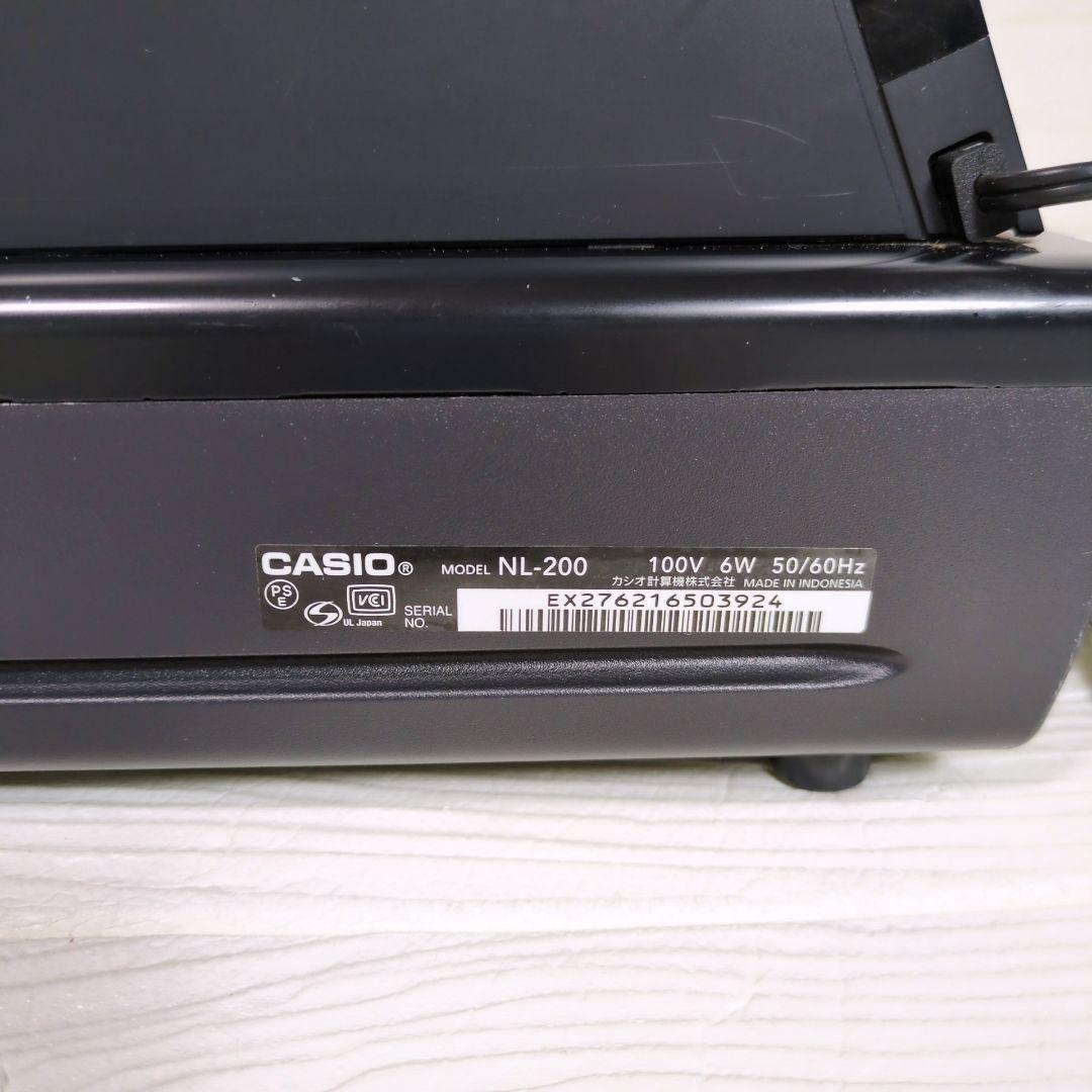 カシオ　CASIO 　NL-200 レジスター 黒　ブラック