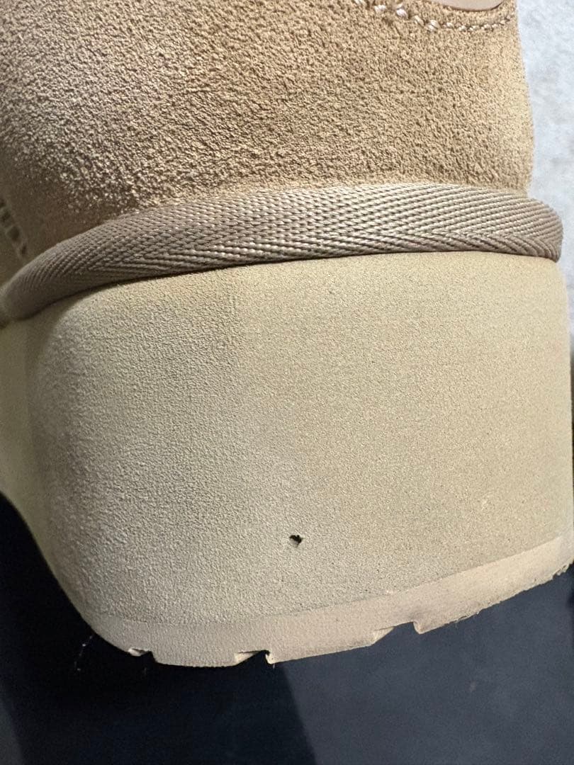 美品 厚底 EMU エミュー プラットフォーム マイクロ ウール ムートン