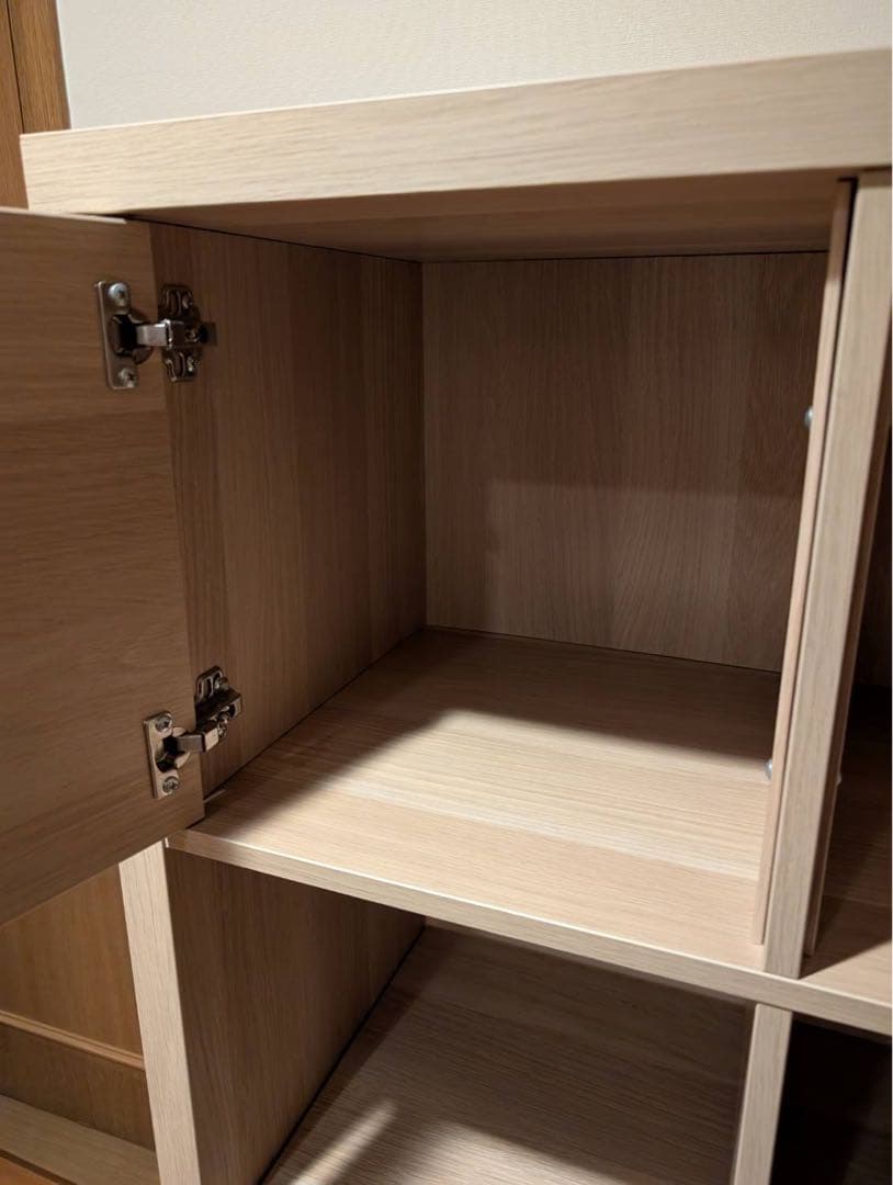【購入前にコメント】IKEA イケア カラックス 扉 シェルフ 棚家具 ウッド